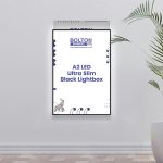 A2 LED Ultra Slim Black Lightbox