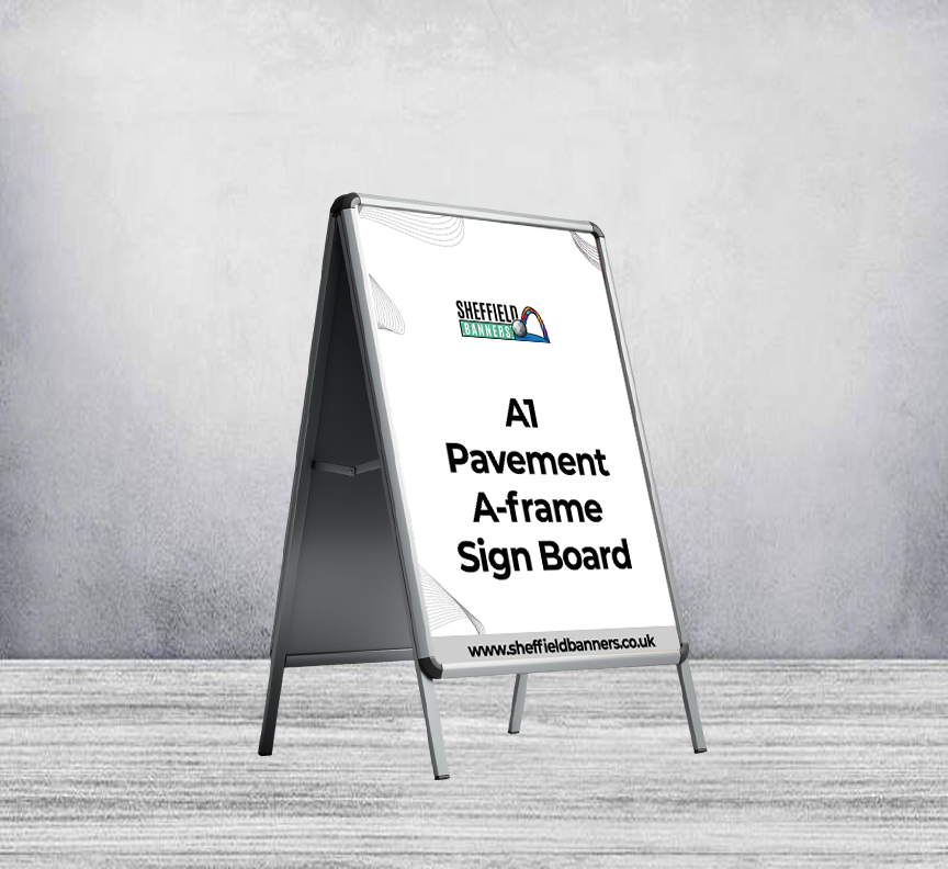 A1 Pavement A-frame Sign Board (With Printed Poster)