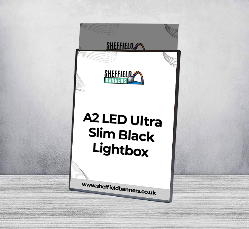 A2 LED Ultra Slim Black Lightbox