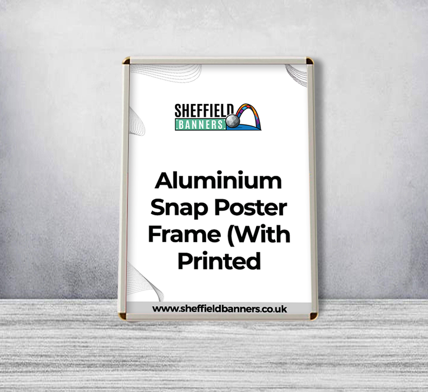 Aluminium Snap Poster Frame (With Printed Poster)