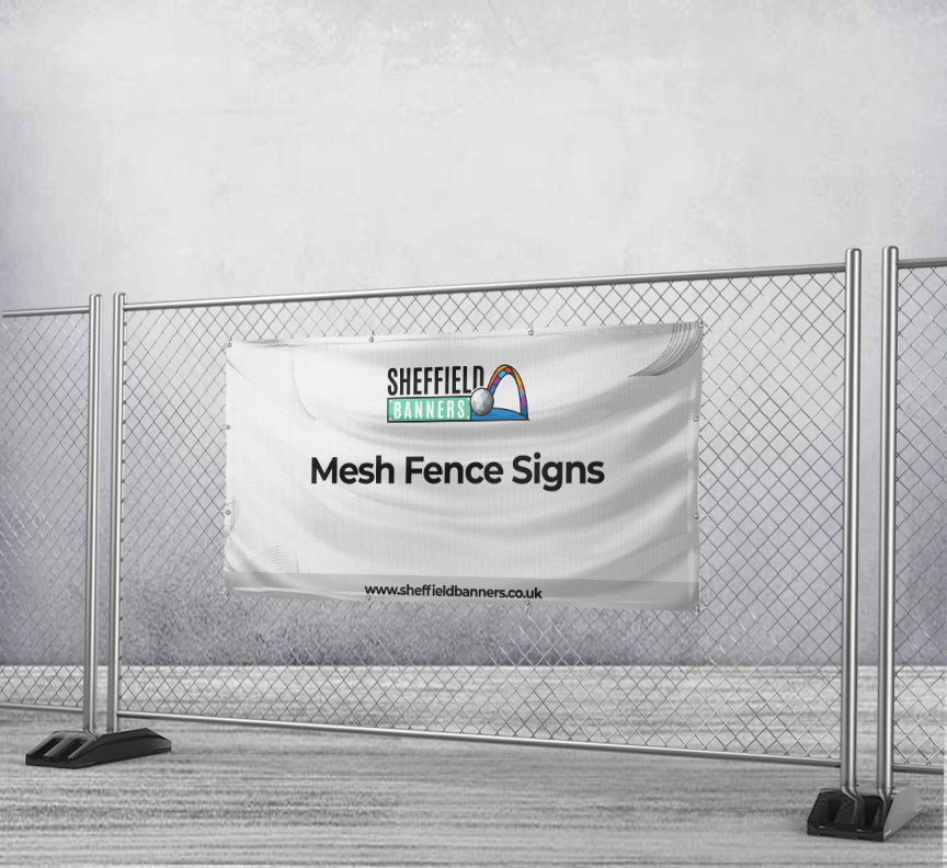 Mesh Fence Signs