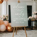Baby Shower Easel With Printed Sign